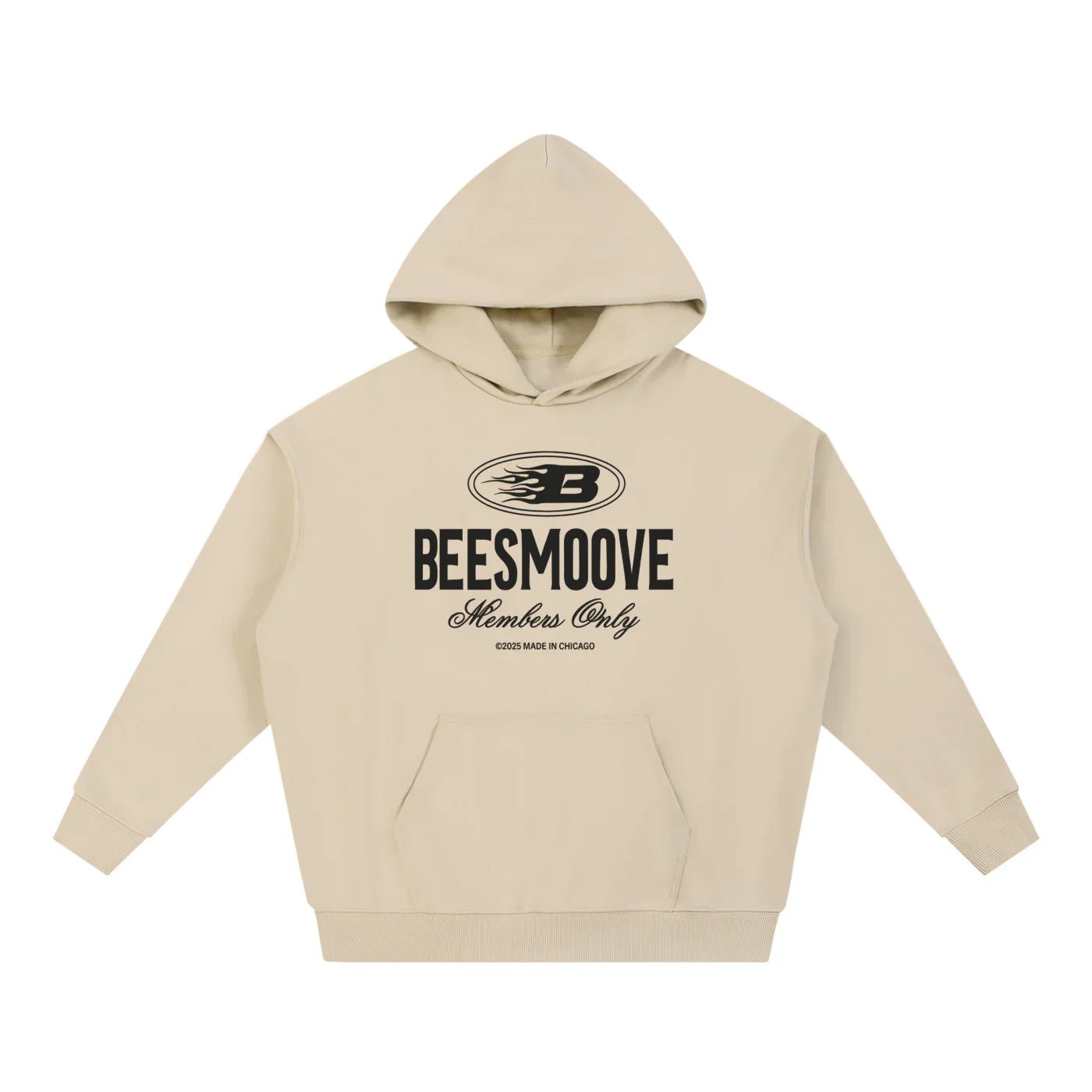 BEESMOOVE Heritage Mark Black Hoodie - Beesmoove