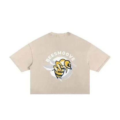 Beesmoove Hivebreaker Classic Edition Frayed Boxy Tee - Beesmoove 
