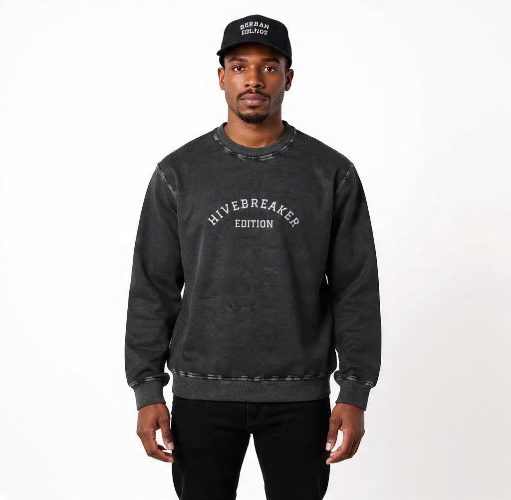 Beesmoove Hivebreaker Classic Edition Wash Oversize Sweatshirt - Beesmoove