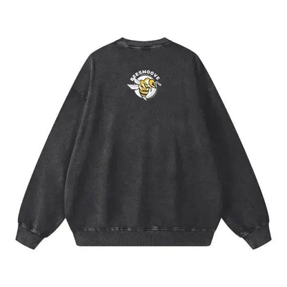 Beesmoove Hivebreaker Classic Edition Wash Oversize Sweatshirt - Beesmoove 