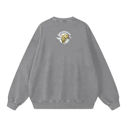 Beesmoove Hivebreaker Classic Edition Wash Oversize Sweatshirt - Beesmoove 
