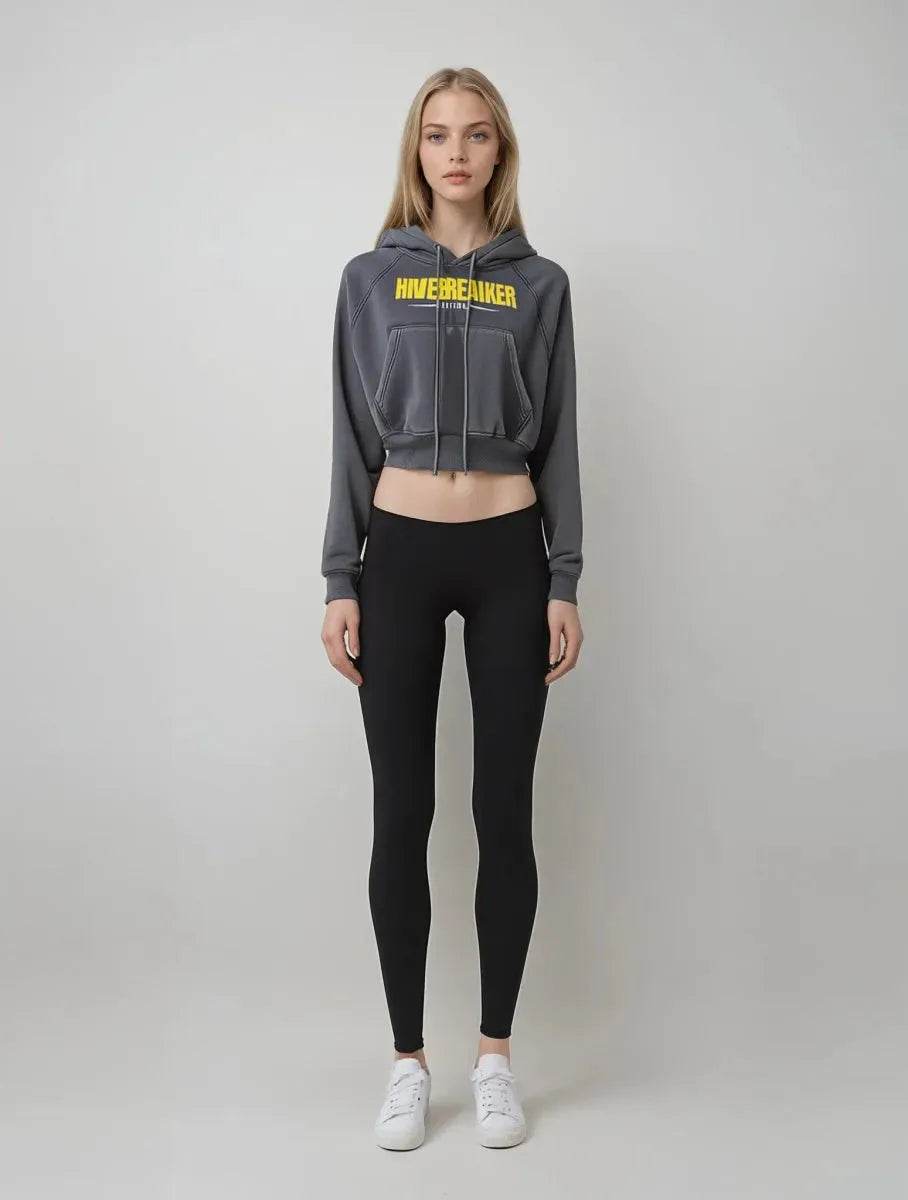 Beesmoove Hivebreaker Edition Cropped Zip-Through Hoodie - Beesmoove 
