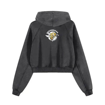 Beesmoove Hivebreaker Edition Cropped Zip-Through Hoodie - Beesmoove 