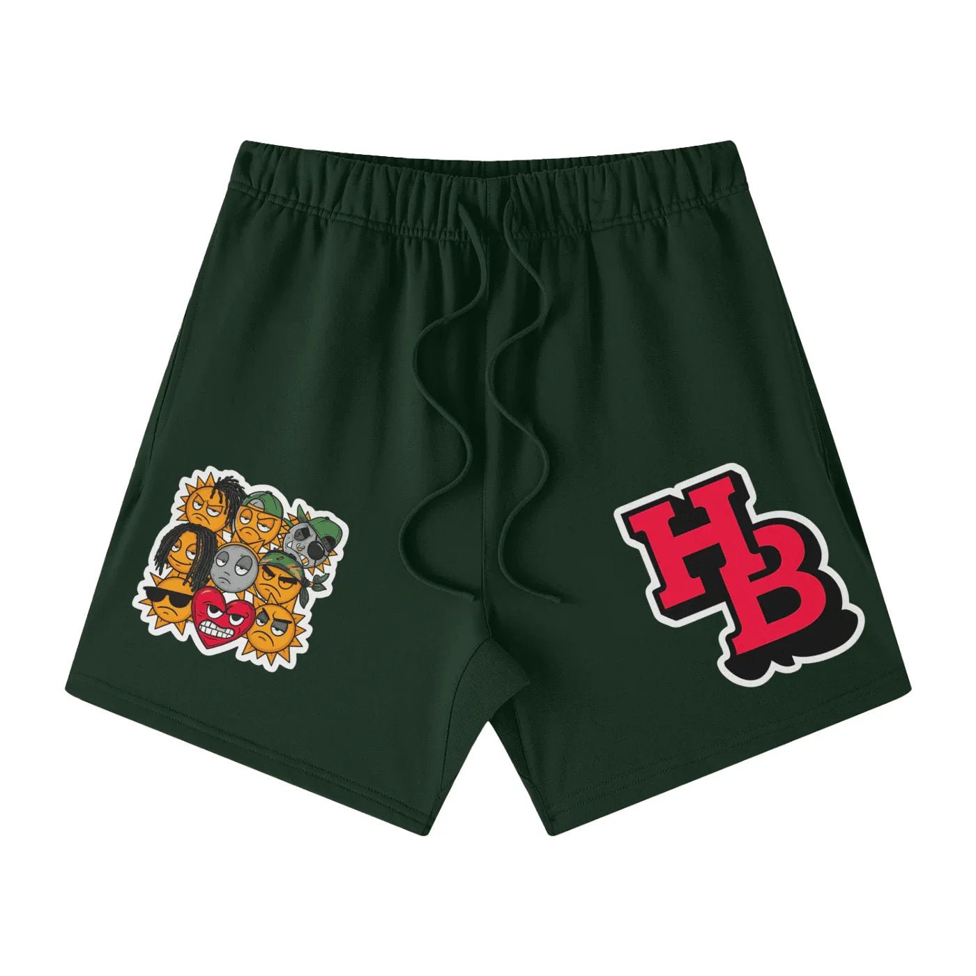 BEESMOOVE HIVEBREAKER Sun Lords Edition Heavyweight Earth Tone Loose Fit FOG 100% Cotton Shorts - Beesmoove