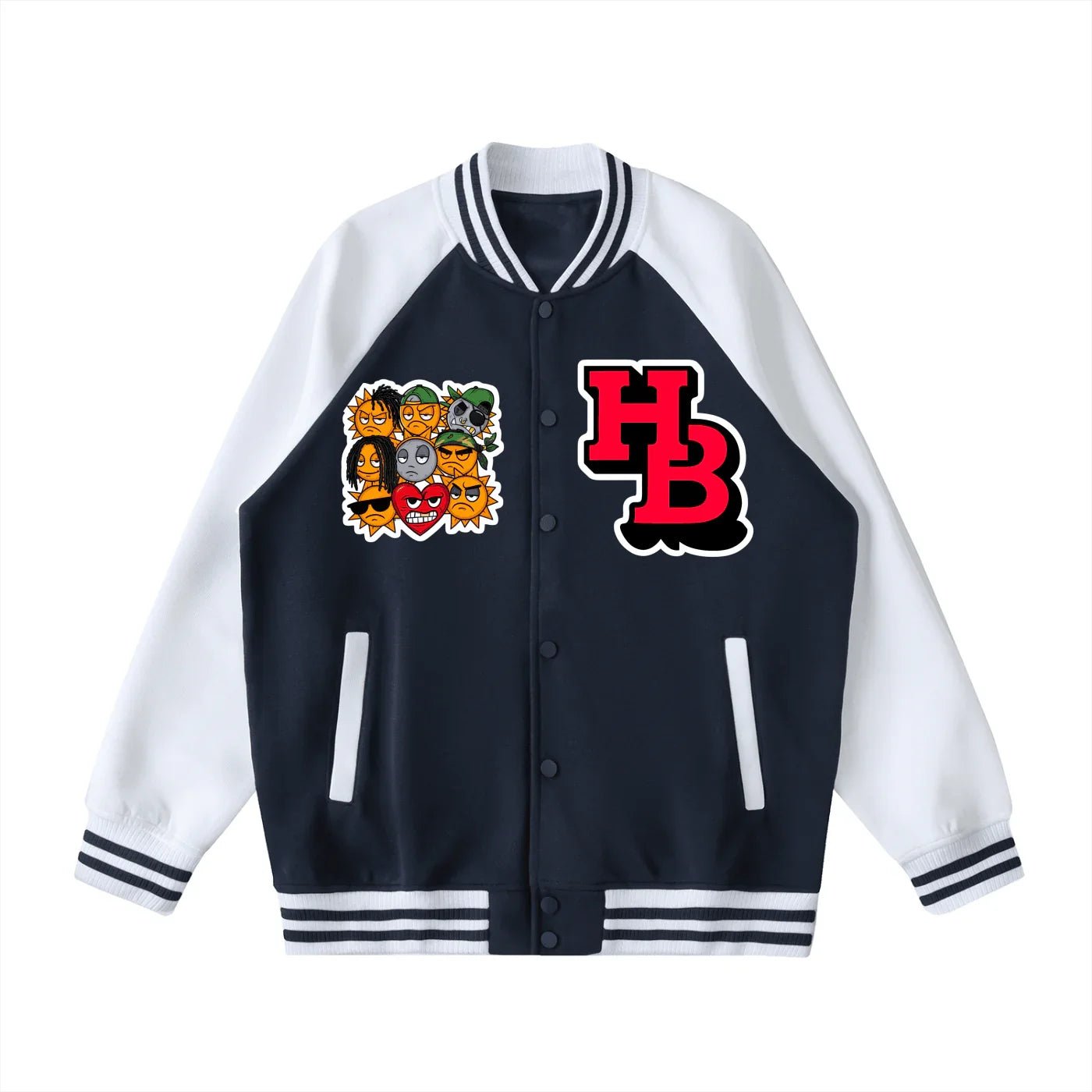 BEESMOOVE HIVEBREAKER Sun Lords Edition Sleeve Varsity Jacket - Beesmoove