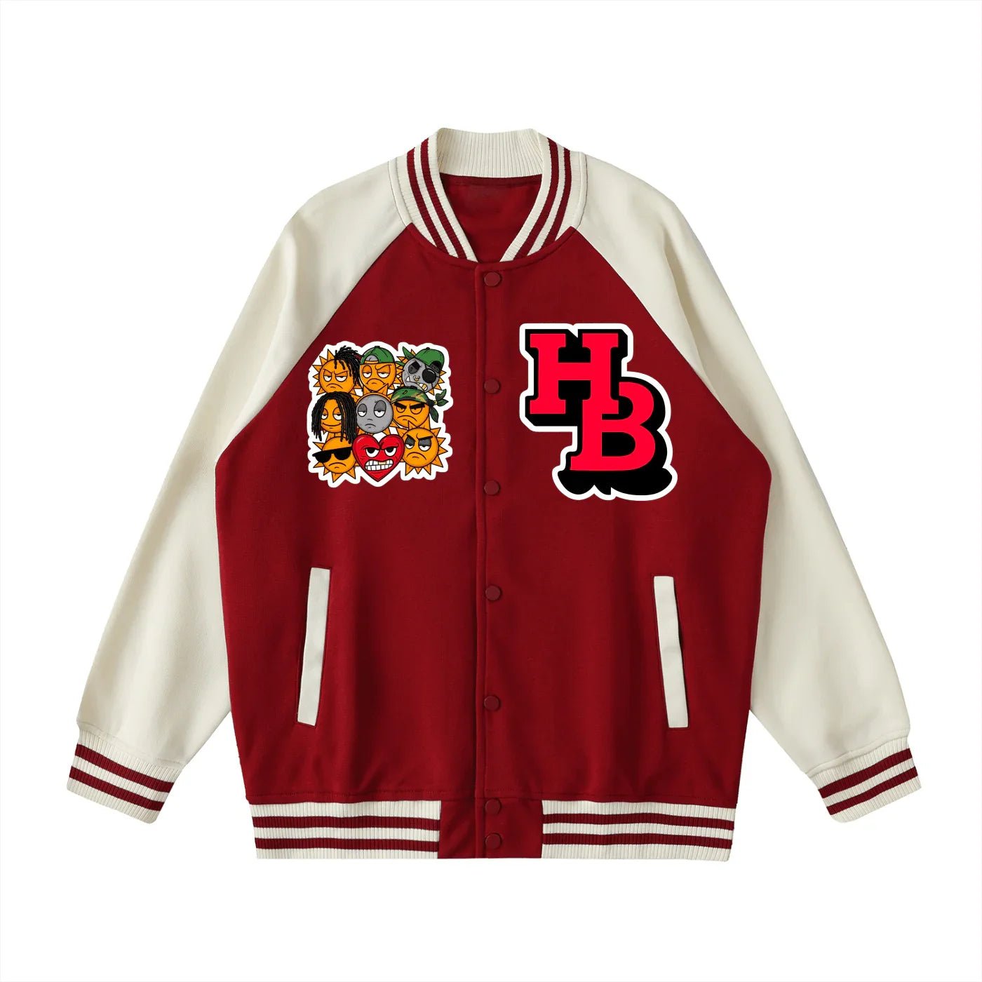 BEESMOOVE HIVEBREAKER Sun Lords Edition Sleeve Varsity Jacket - Beesmoove