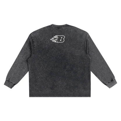 Beesmoove HiveBreaker unbound Washed Oversize Long Sleeve T-shirt - Beesmoove 