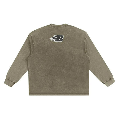 Beesmoove HiveBreaker unbound Washed Oversize Long Sleeve T-shirt - Beesmoove 