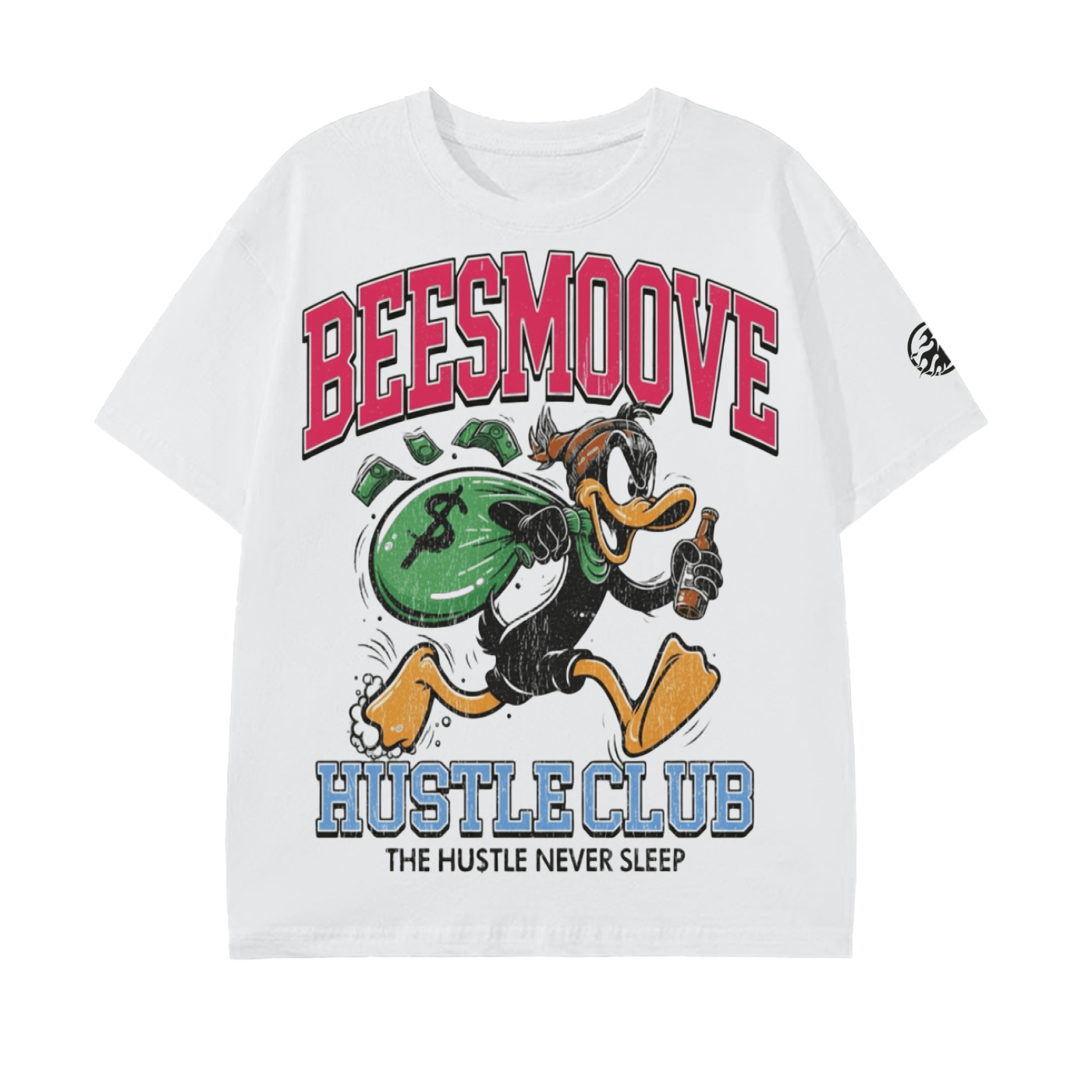 BEESMOOVE Hustle Club (throwback)T-Shirt - Beesmoove