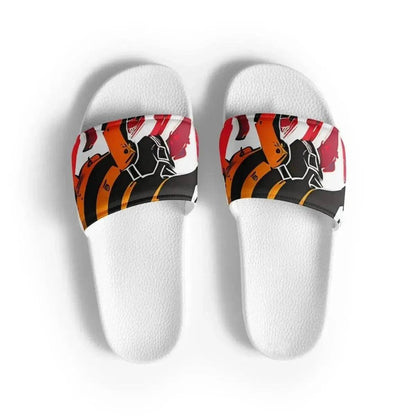 Beesmoove ink red Women's slides - Beesmoove 