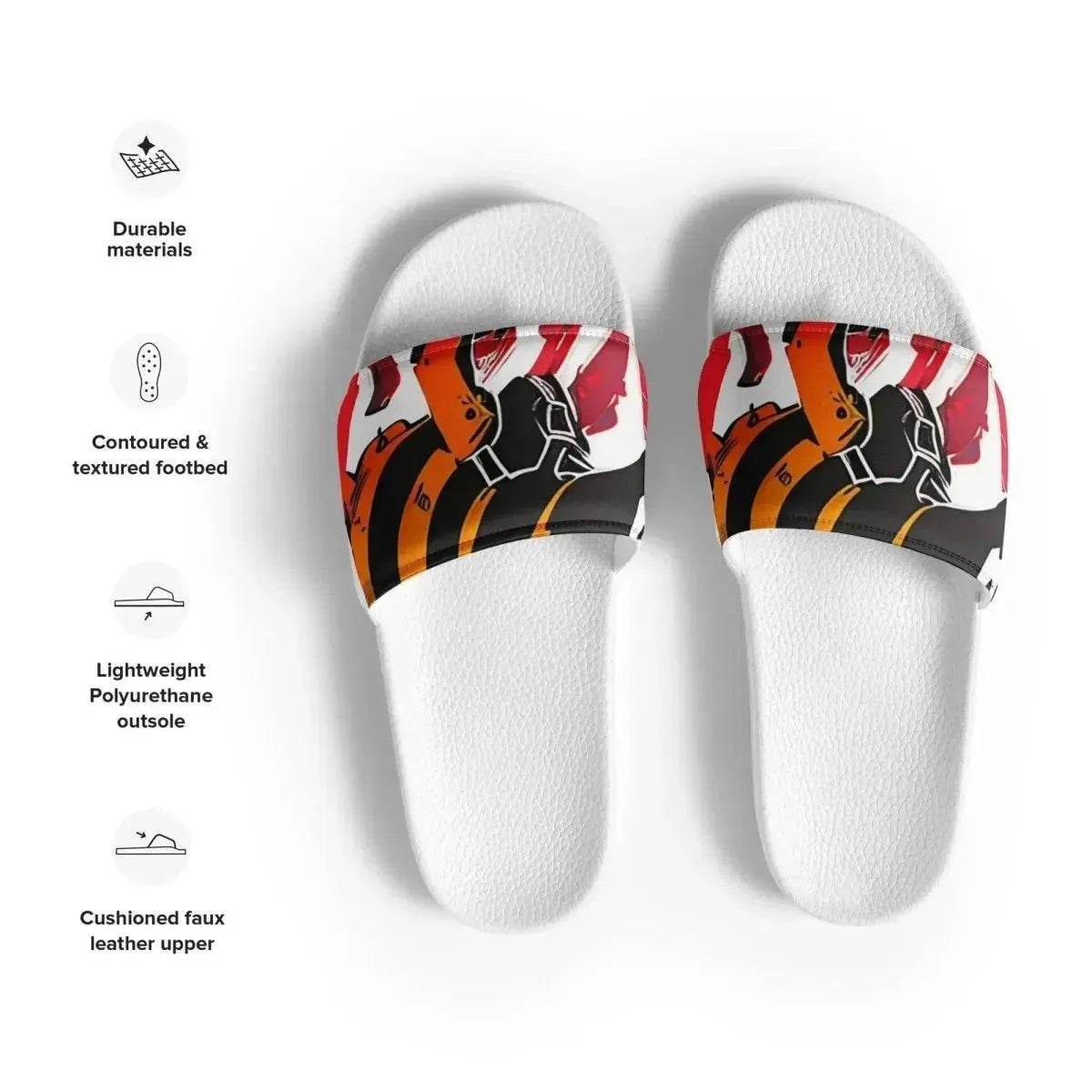 Beesmoove ink red Women's slides - Beesmoove 