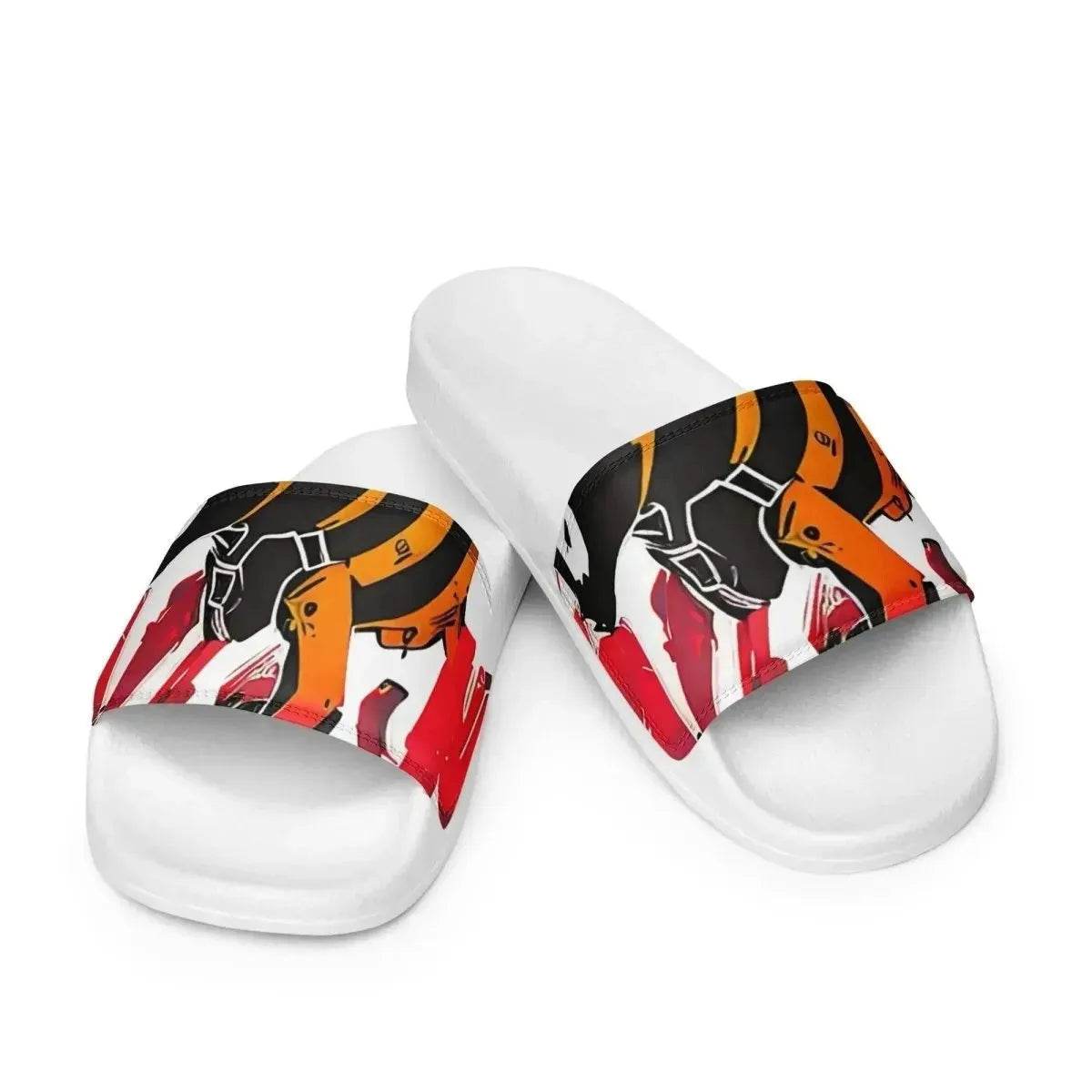 Beesmoove ink red Women's slides - Beesmoove 