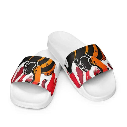 Beesmoove ink red Women's slides - Beesmoove 