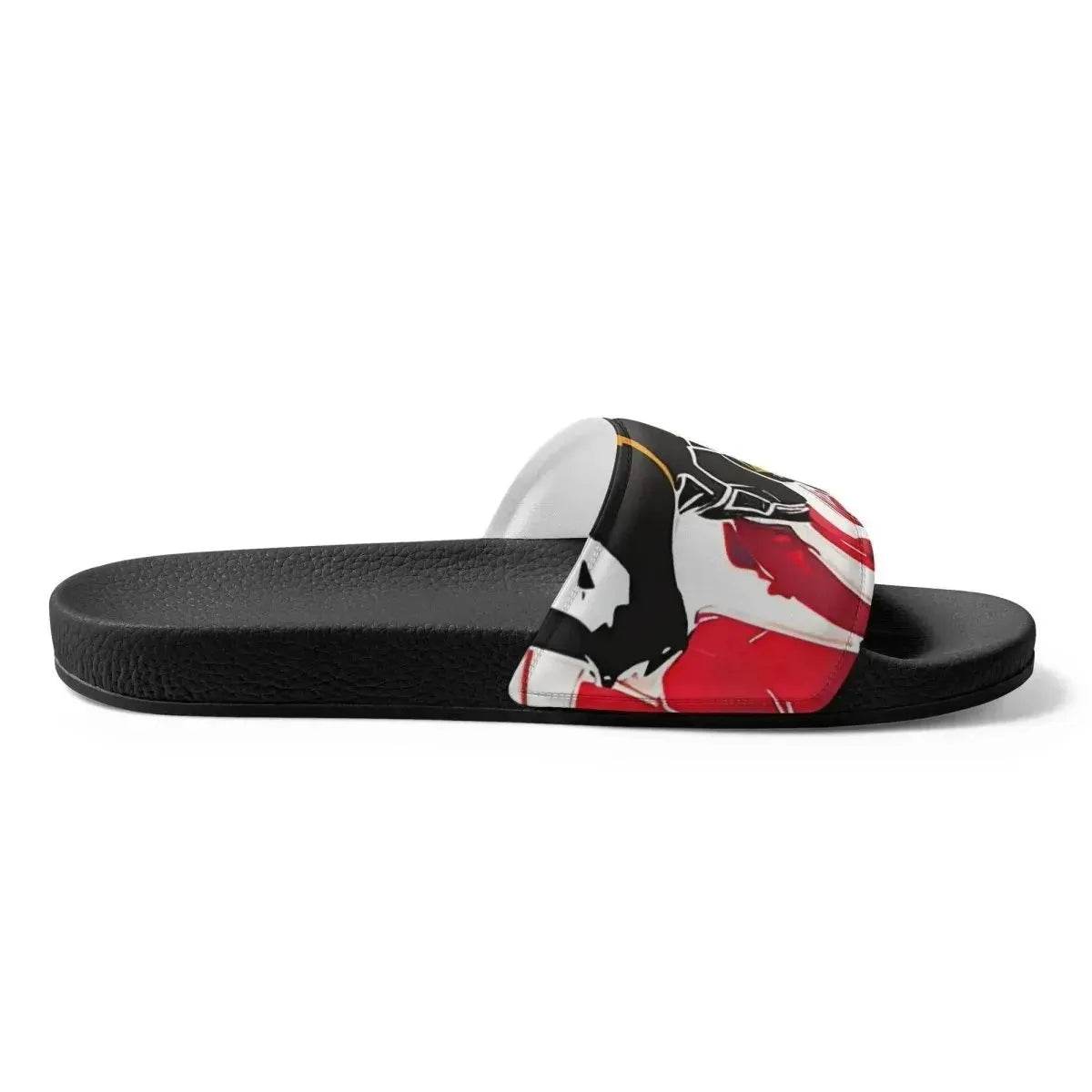 Beesmoove ink red Women's slides - Beesmoove 