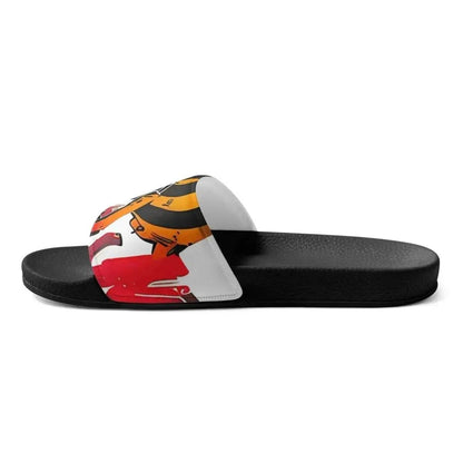 Beesmoove ink red Women's slides - Beesmoove 
