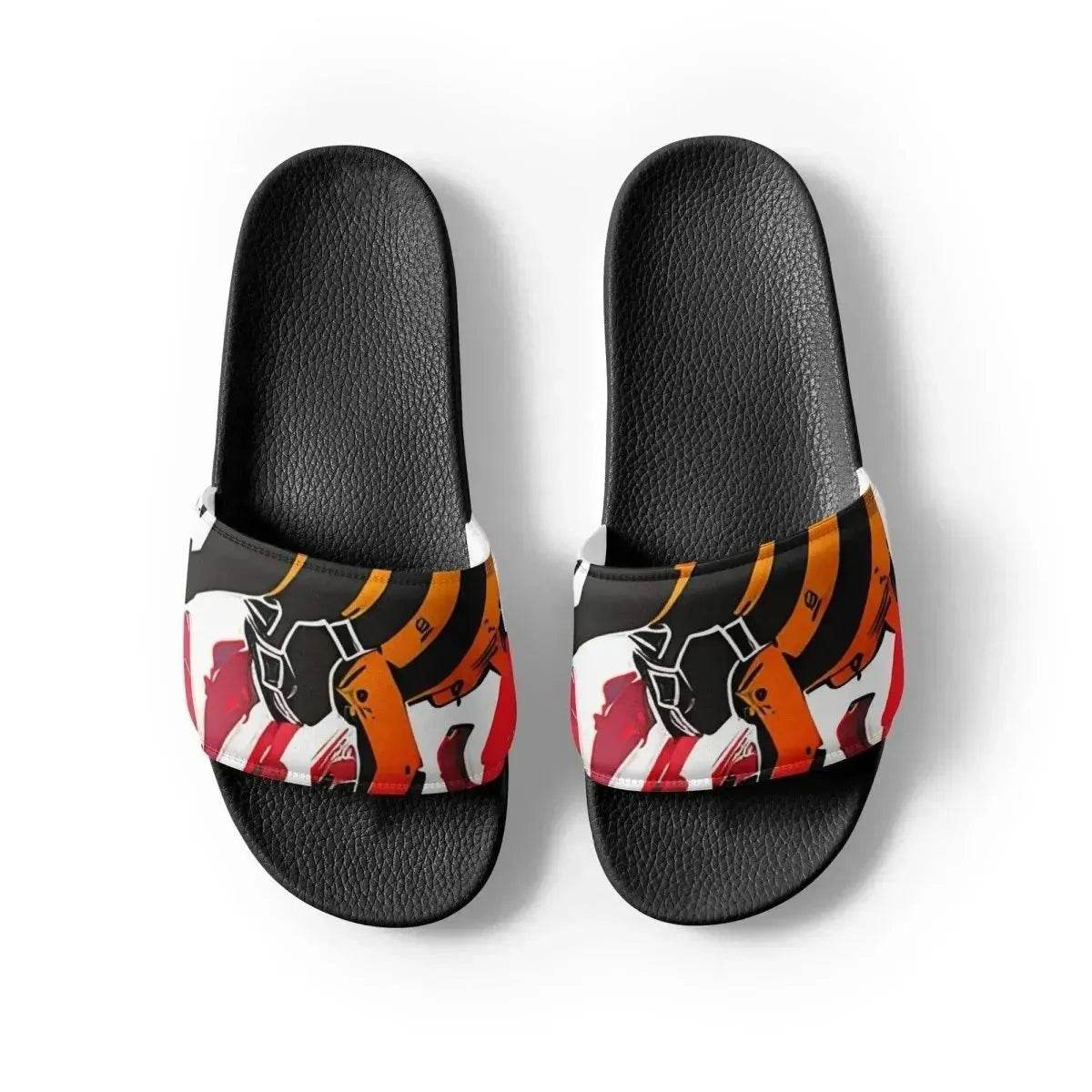 Beesmoove ink red Women's slides - Beesmoove 