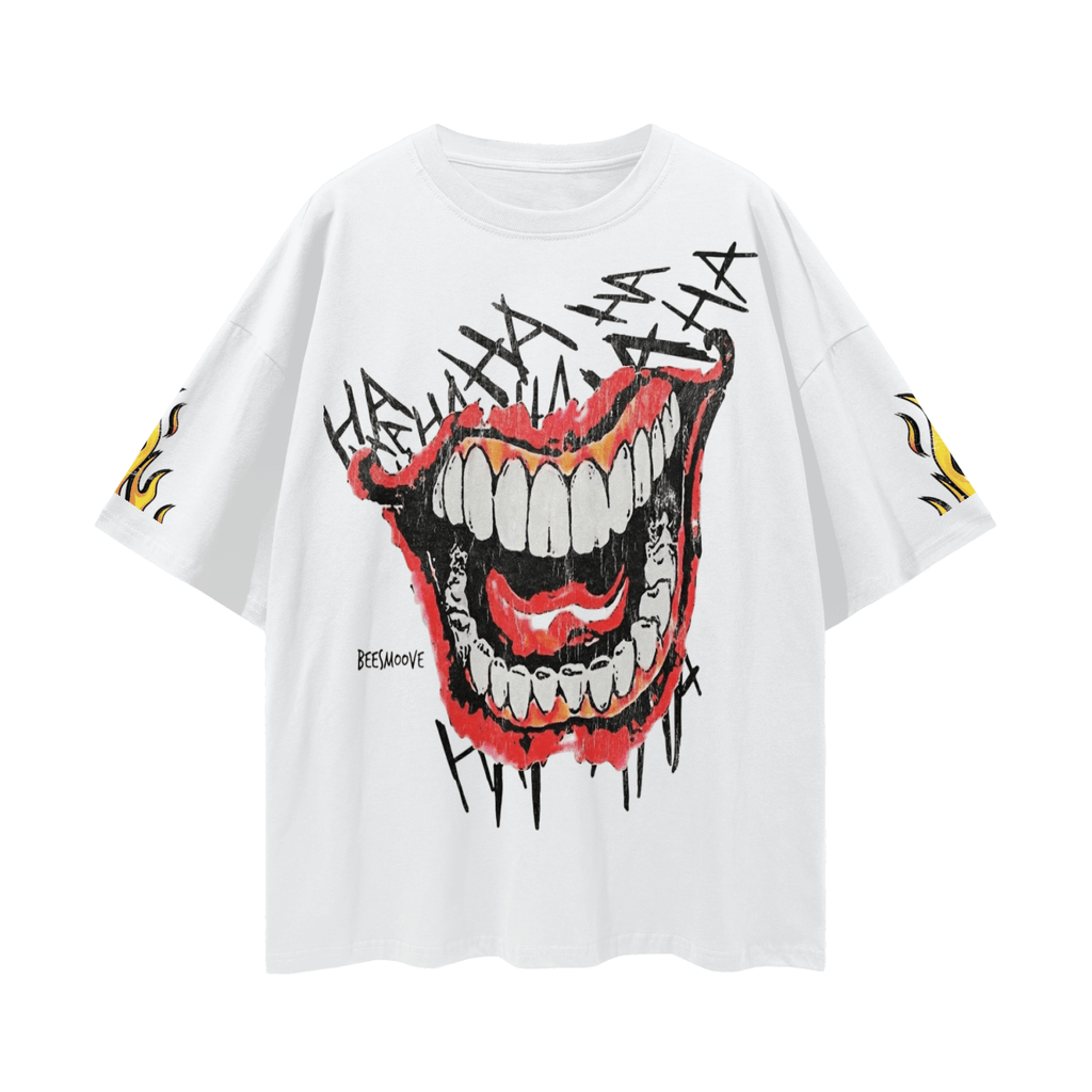 BEESMOOVE: Joker’s Hive Loose Drop Shoulder T-Shirt - Beesmoove