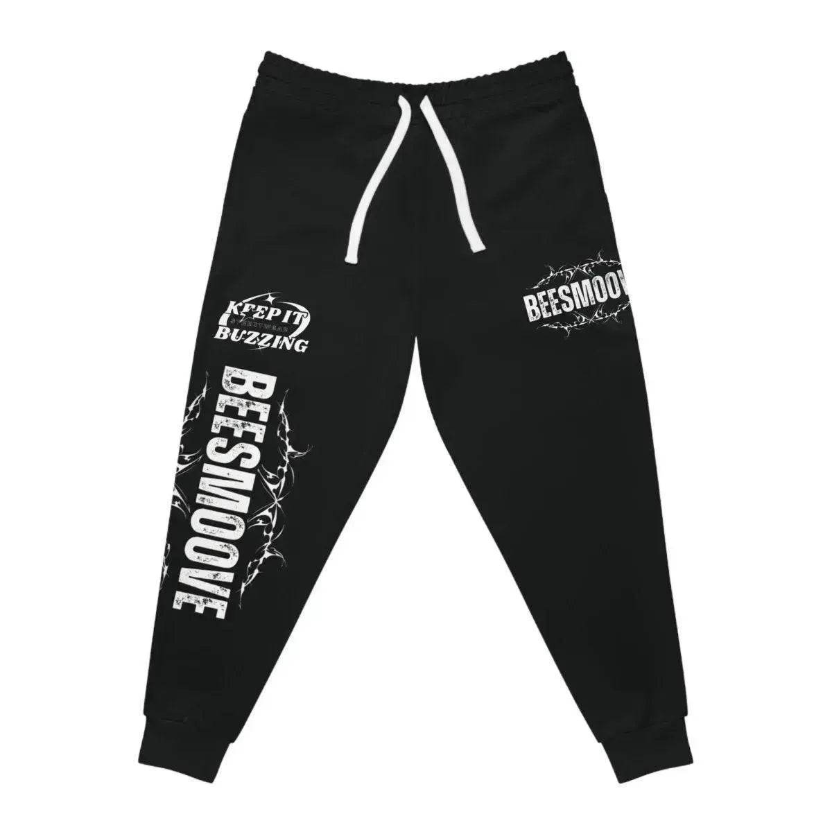Beesmoove keep it buzzing black Athletic Joggers (AOP) - Beesmoove 
