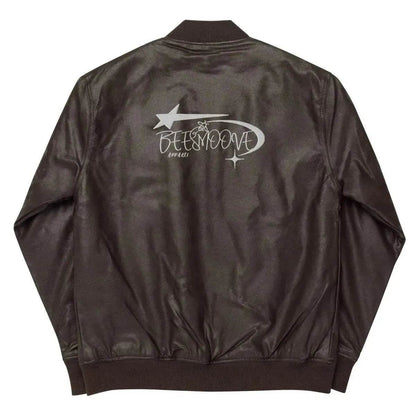 Beesmoove Leather Bomber Jacket - Beesmoove 
