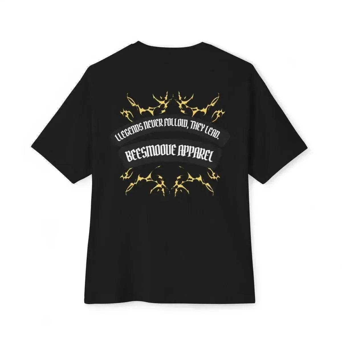 Beesmoove Legends never follow, they lead Oversized Boxy Tee - Beesmoove 