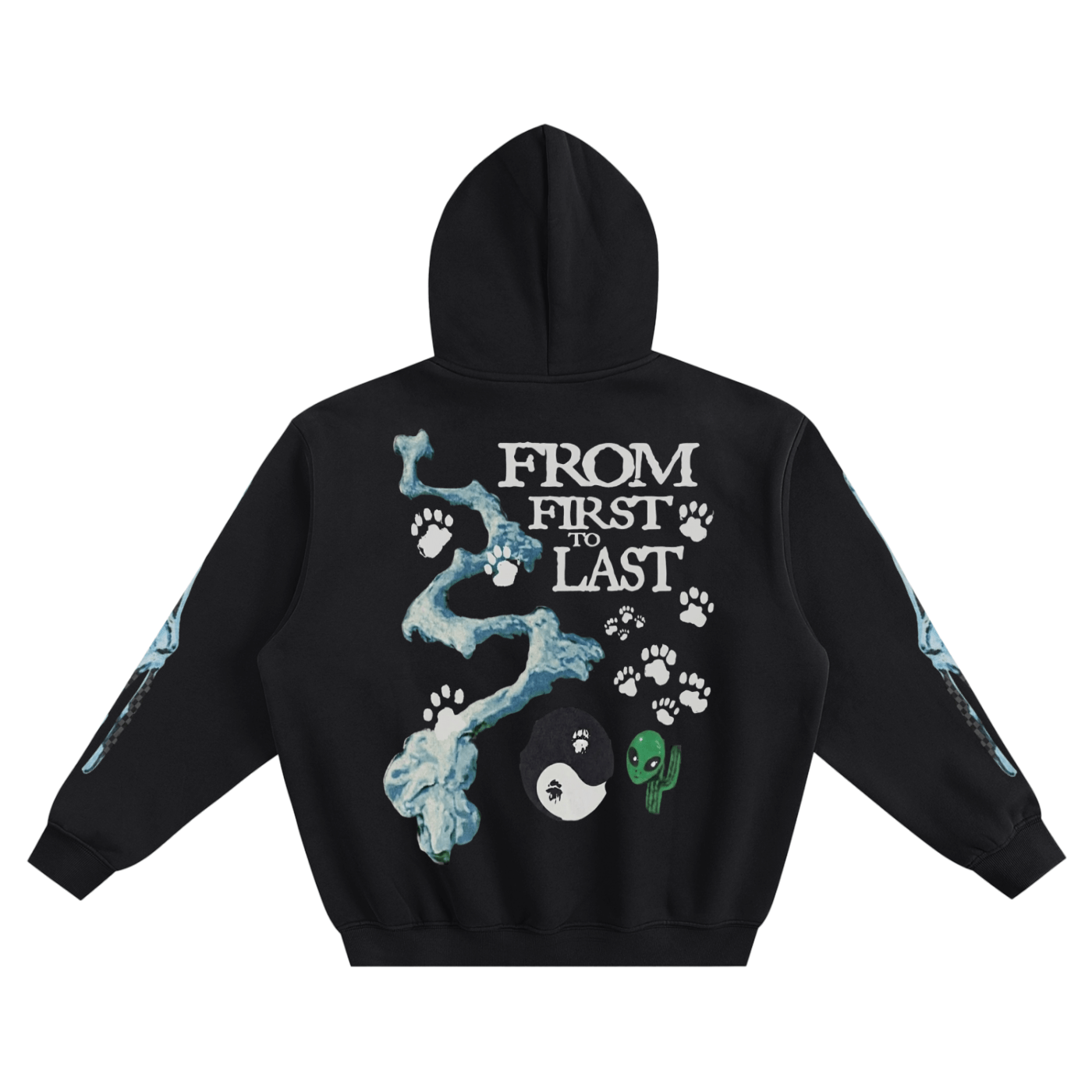 BEESMOOVE Love from Another Planet Boxy Hoodie - Beesmoove