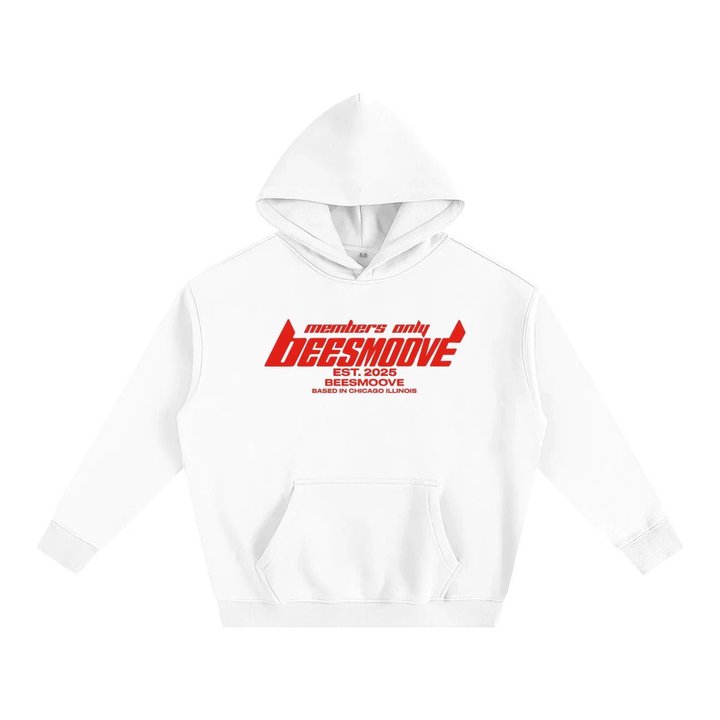 BEESMOOVE Members only Basic Oversize Fleeced Hoodie - Beesmoove