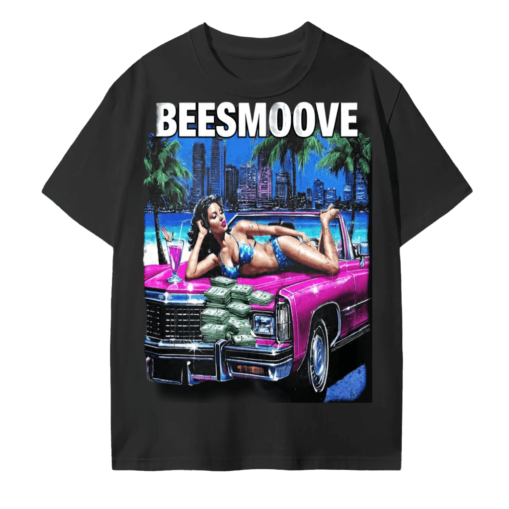 BEESMOOVE Miami Motion Cotton T-Shirt - Beesmoove