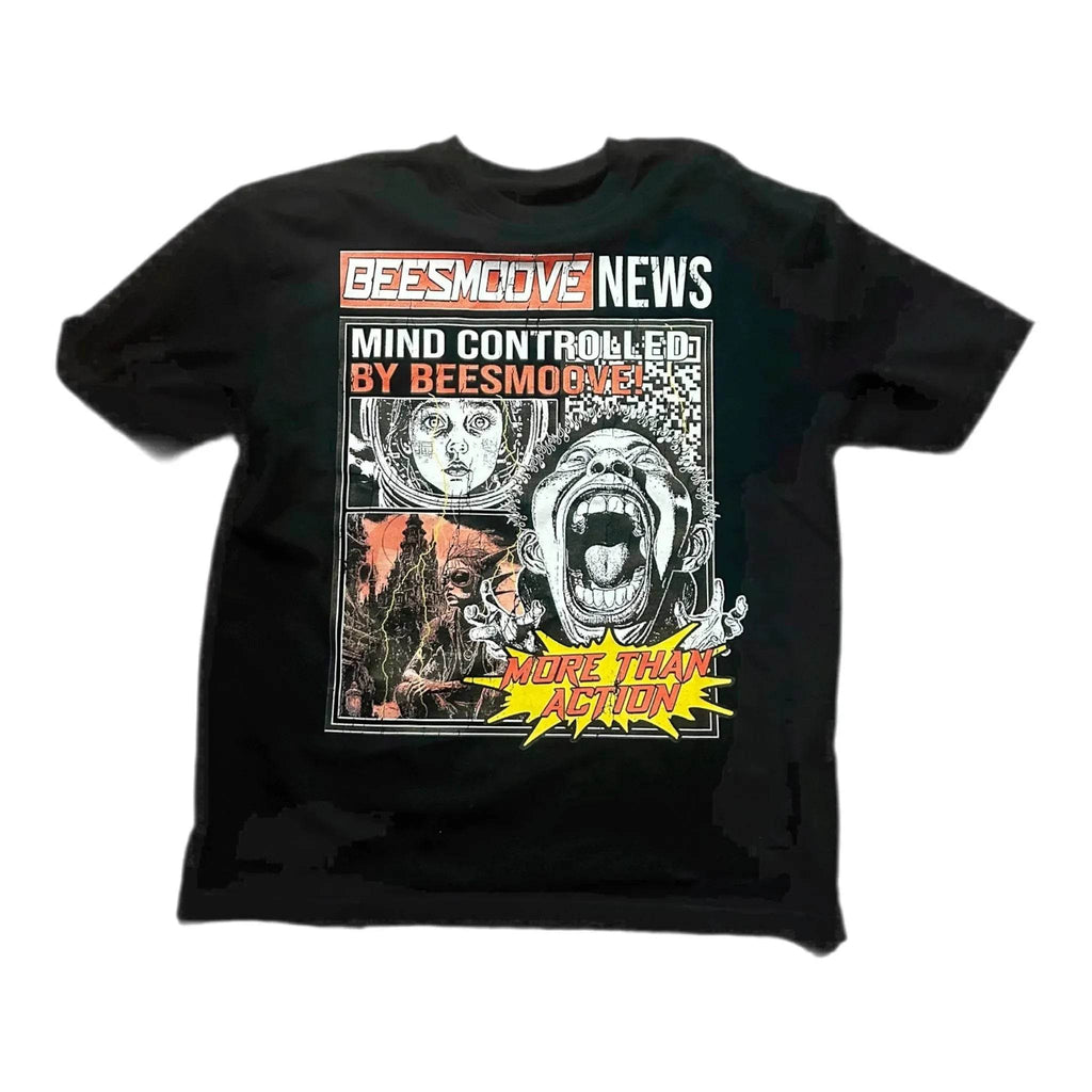 Beesmoove Mind Hive Chronicles Oversize Deep Drop Shoulder Tee - Beesmoove