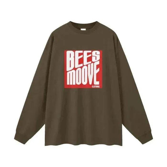 Beesmoove Minimalist Cotton Long Sleeve Tee - Beesmoove 