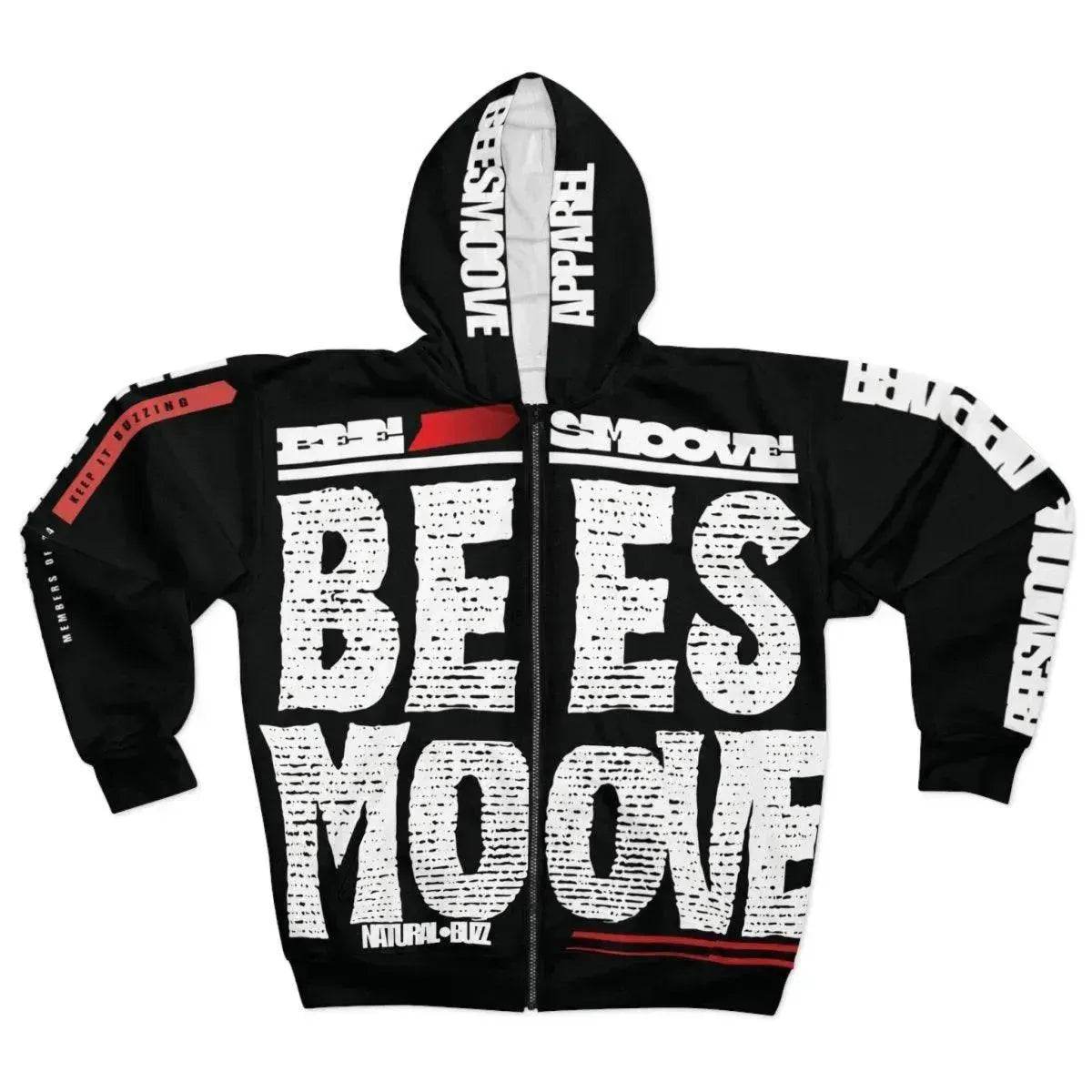 BEESMOOVE Mono Vibe Unisex Zip Hoodie - Beesmoove 