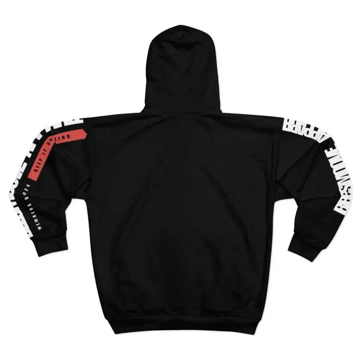 BEESMOOVE Mono Vibe Unisex Zip Hoodie - Beesmoove 