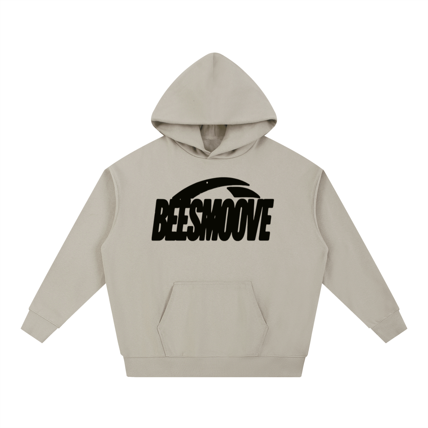 BEESMOOVE Motion unit BLK Essential Heavyweight Hoodie - Beesmoove