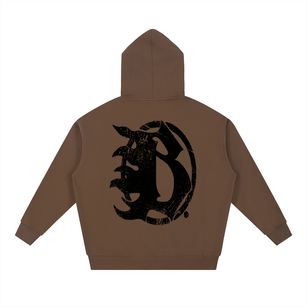 BEESMOOVE Motion unit BLK Essential Heavyweight Hoodie - Beesmoove