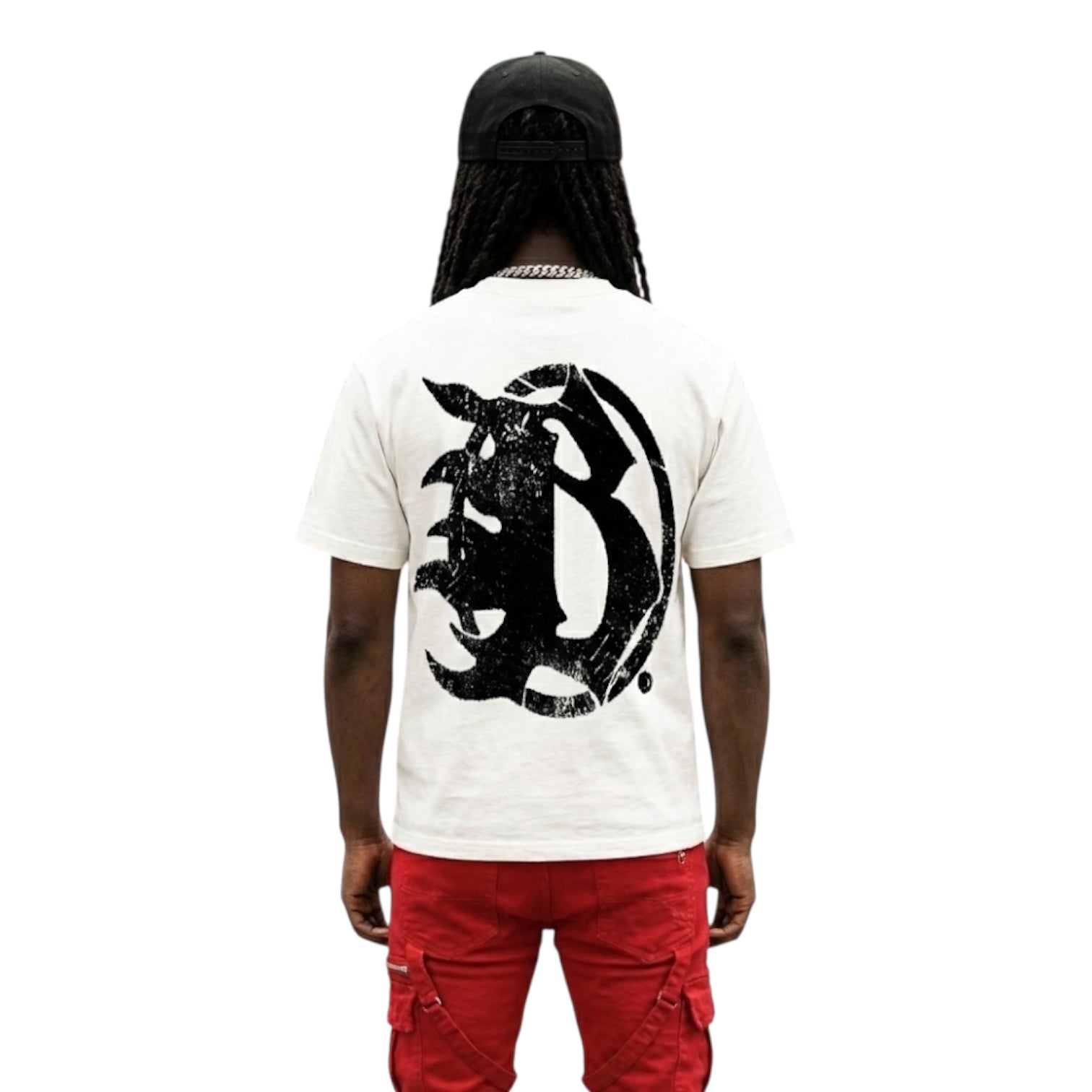 BEESMOOVE Motion Unit Blk Vintage Washed Frayed T-Shirt - Beesmoove