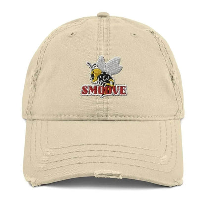 Beesmoove new logo Distressed Dad Hat - Beesmoove 