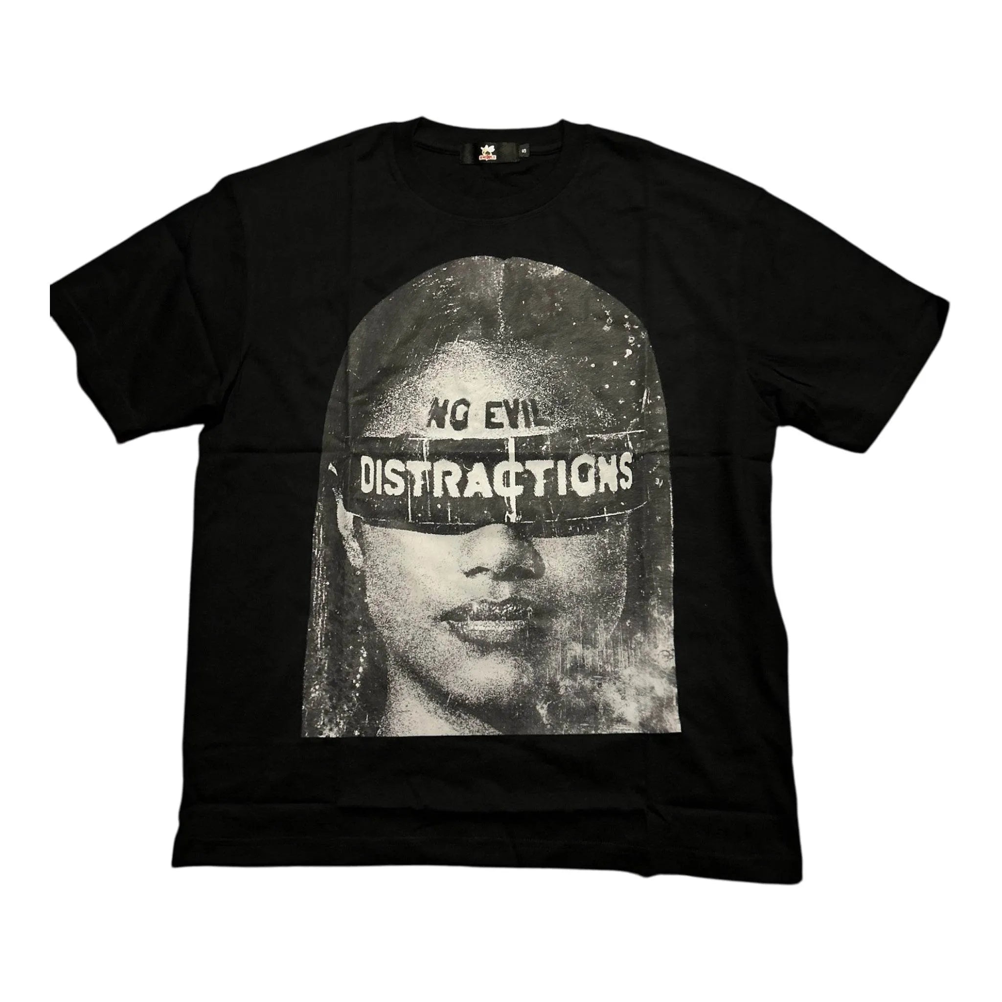 BEESMOOVE No Evil Tee Oversize Deep Drop Shoulder Tee - Beesmoove