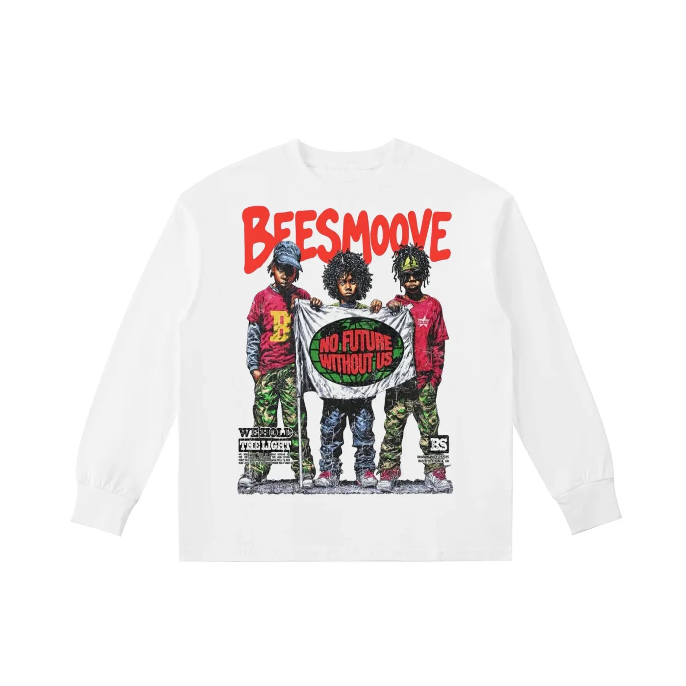 BEESMOOVE No Future Without Us Kids' Long - Sleeve Tee - Beesmoove