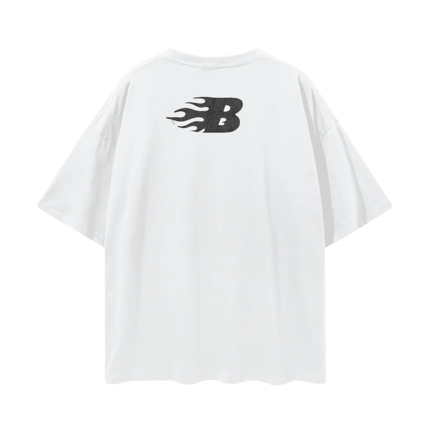 Beesmoove No Risk NO Story Oversize Deep Drop Shoulder Tee - Beesmoove