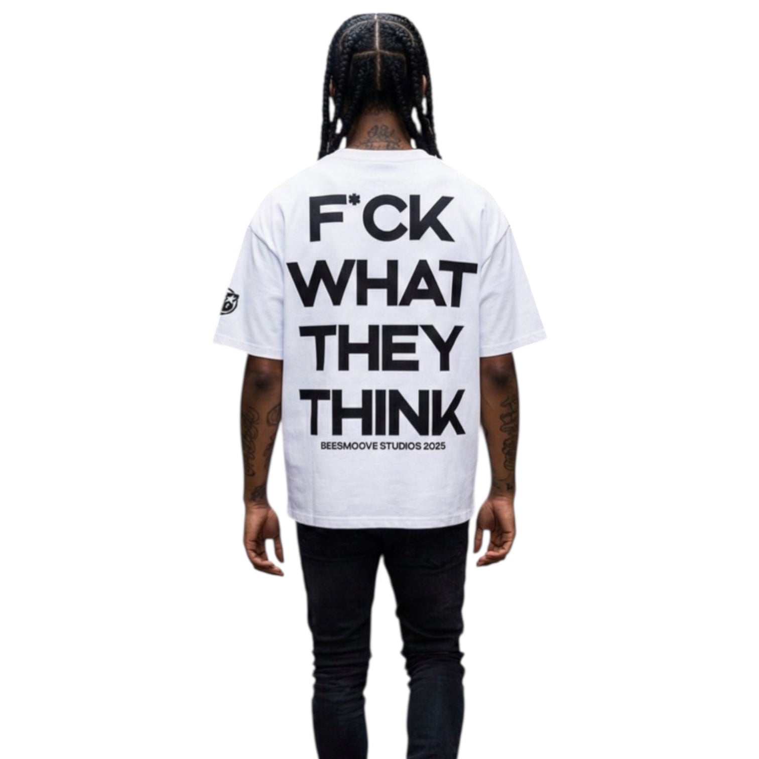 BEESMOOVE OUTCAST ENERGY Loose Drop Shoulder T-Shirt - Beesmoove