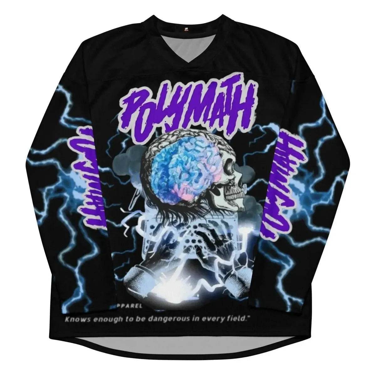 Beesmoove polymath black Recycled hockey fan jersey - Beesmoove 