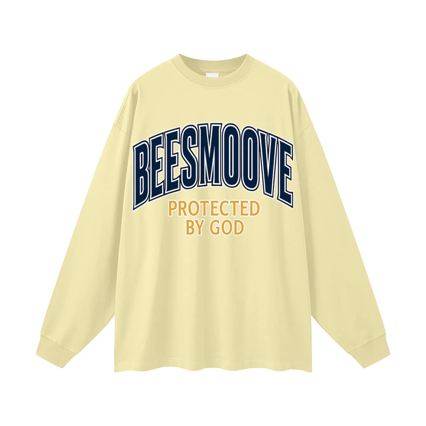 BEESMOOVE Protected by God Oversized Long Sleeve T-Shirt - Beesmoove