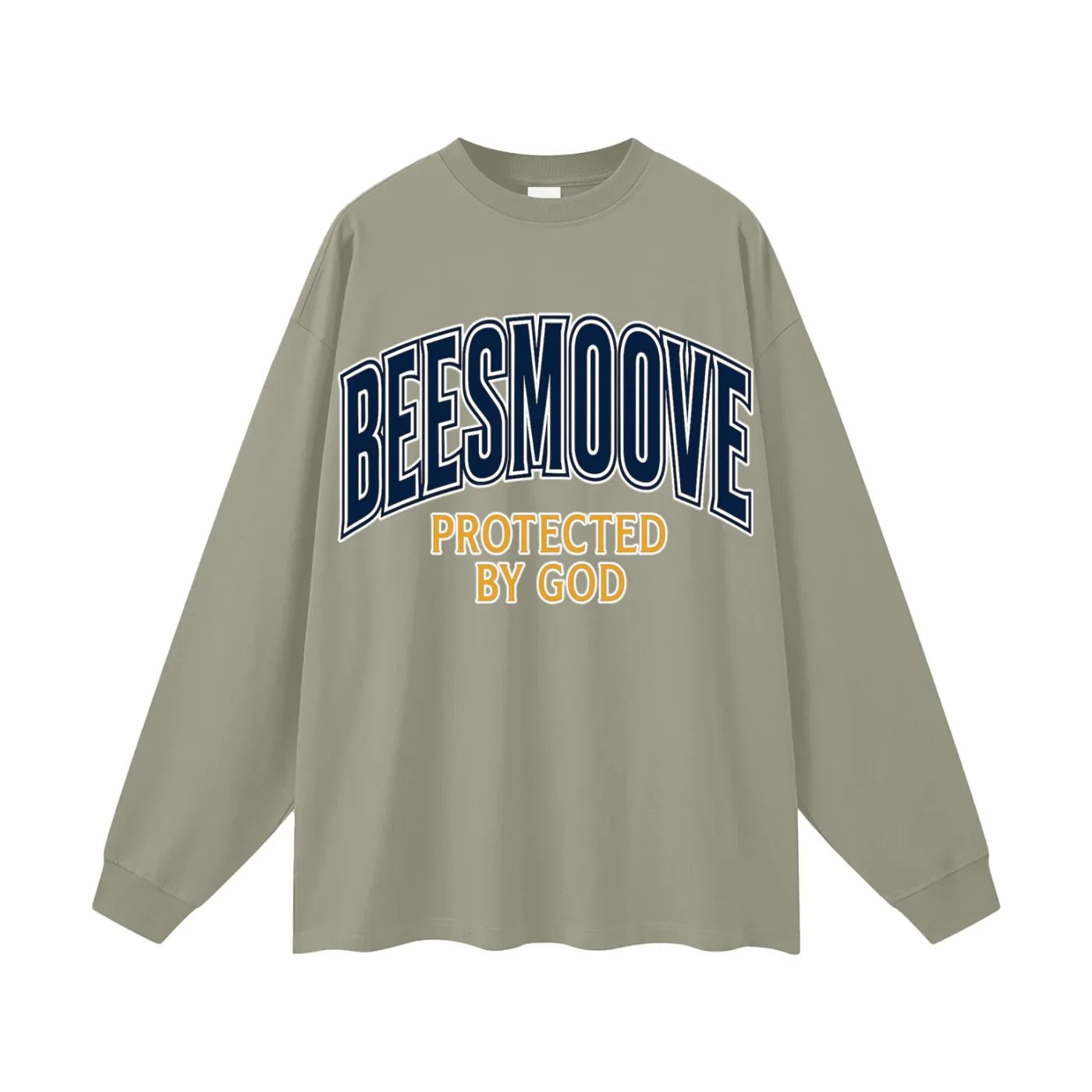 BEESMOOVE Protected by God Oversized Long Sleeve T-Shirt - Beesmoove