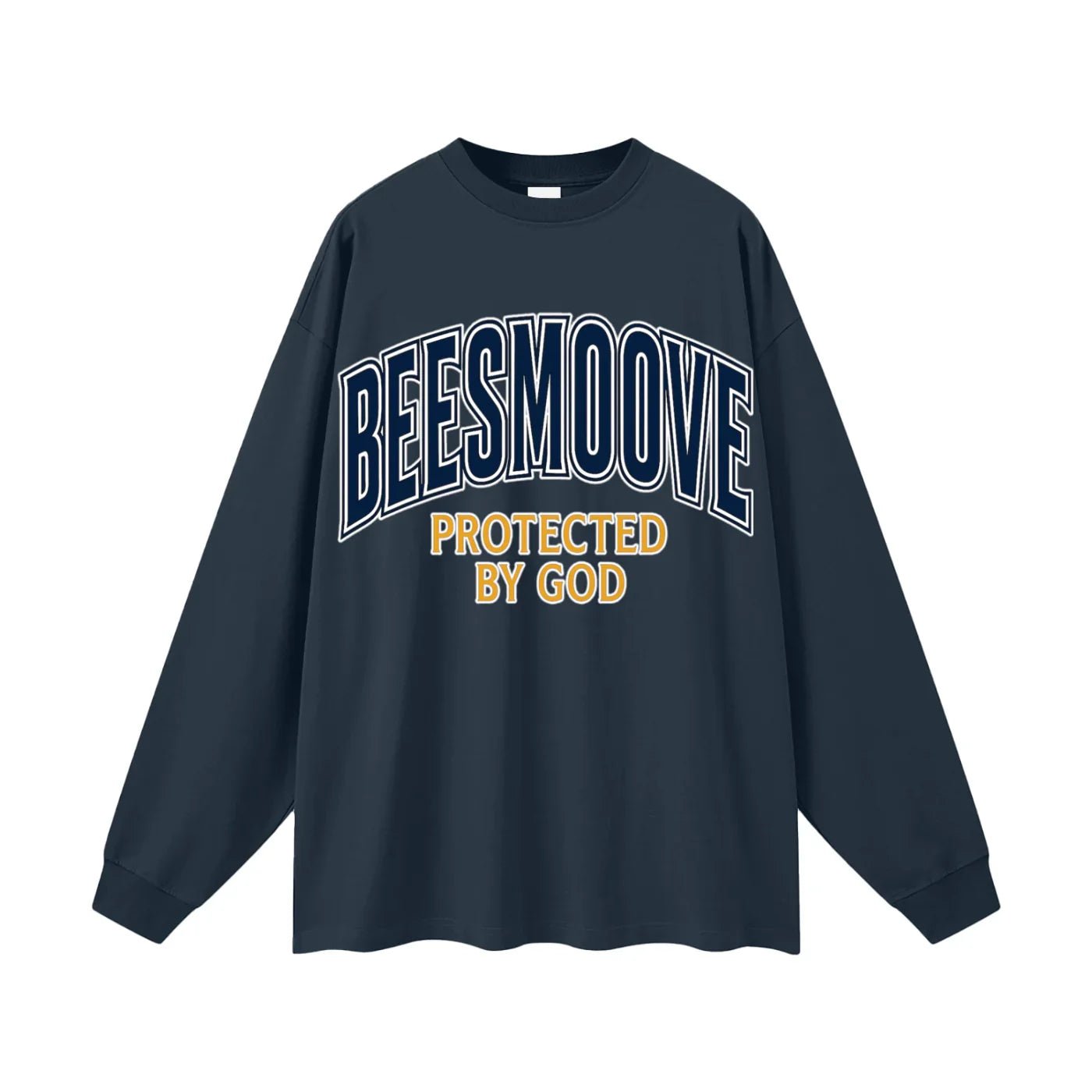 BEESMOOVE Protected by God Oversized Long Sleeve T-Shirt - Beesmoove