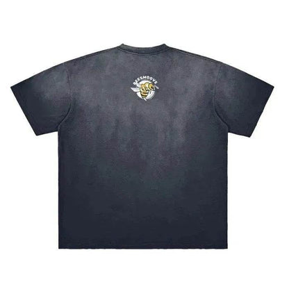 Beesmoove Pulse Effect Frayed T-Shirt - Beesmoove 