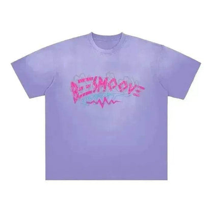 Beesmoove Pulse Effect Frayed T-Shirt - Beesmoove 