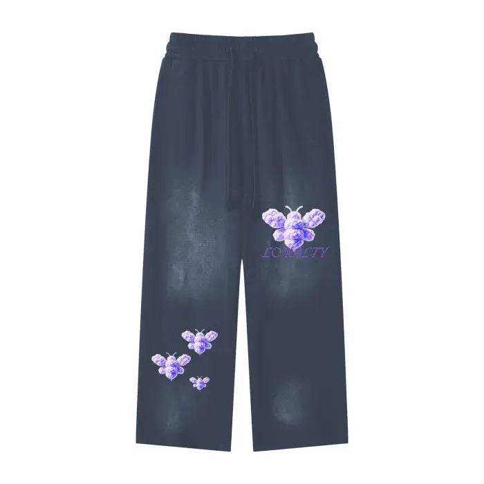 Beesmoove Purple Loyalty Effortless Athleisure Sweatpants - Beesmoove 