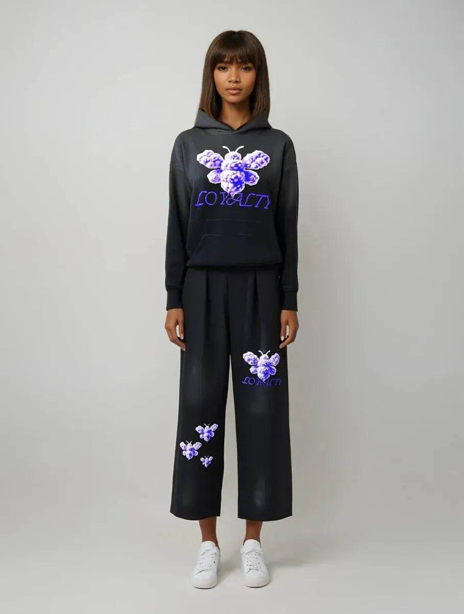 Beesmoove Purple Loyalty Effortless Athleisure Sweatpants - Beesmoove