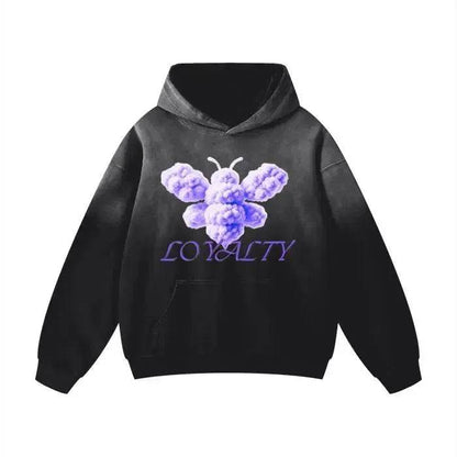 Beesmoove Purple Loyalty Oversized Hoodie - Beesmoove 