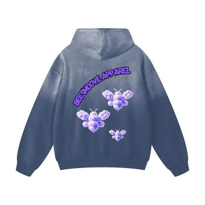 Beesmoove Purple Loyalty Oversized Hoodie - Beesmoove 