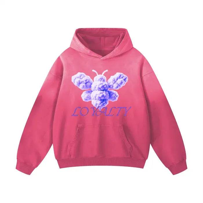 Beesmoove Purple Loyalty Oversized Hoodie - Beesmoove
